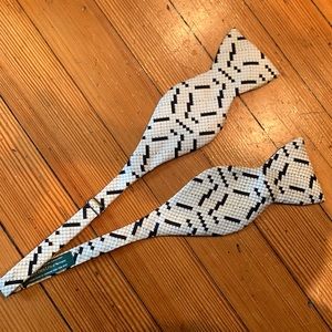 100% Silk Crossword Bow Tie